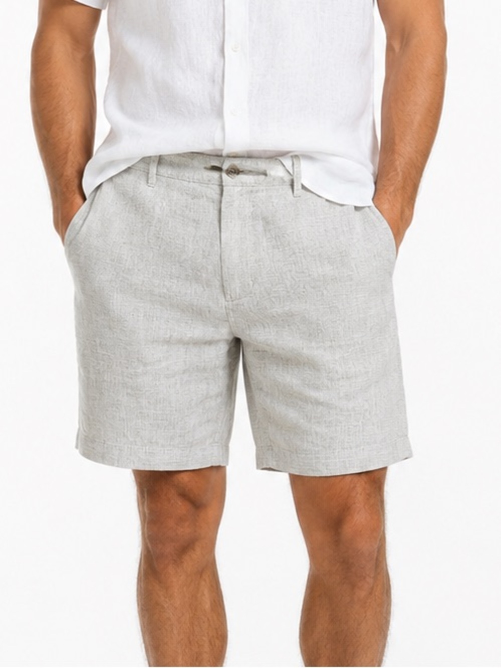 Goodfellow & Co Linen Cotton Blend Linden Shorts Size 42 9” Inseam Resortwear